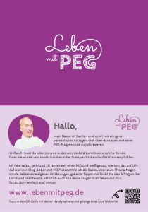 Promotion-Postkarte von Leben mit PEG